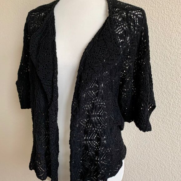 Lucky Brand Open Stitch Drape Cardigan XS-S - Picture 3 of 6